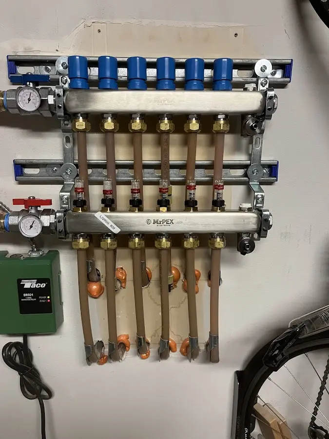 Plumber performing Leak Detection at a residential property in North Whitehall